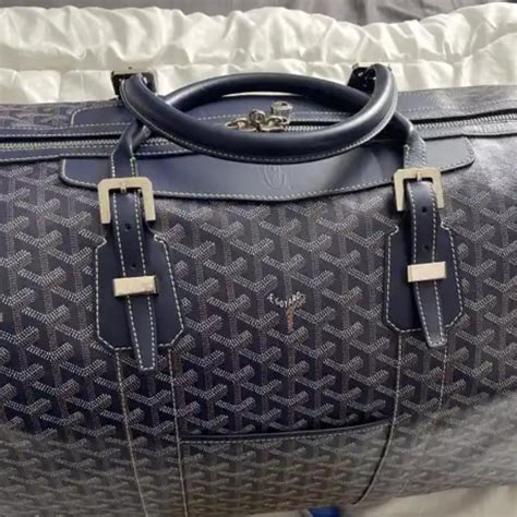 goyard bag grey|goyard overnight bag.